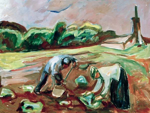 Munch, Potato harvest à Edvard Munch