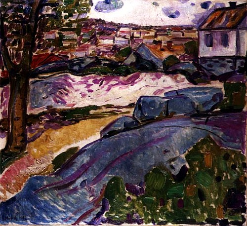 Landscape at Kragero à Edvard Munch