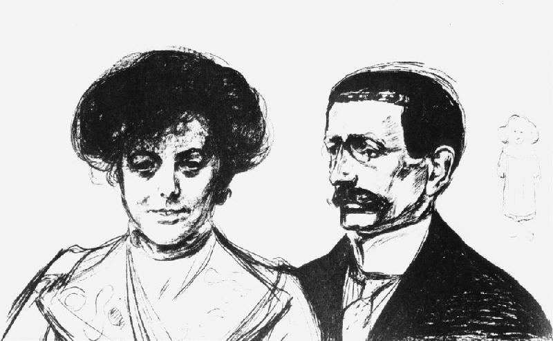 Leistikow and Wife à Edvard Munch