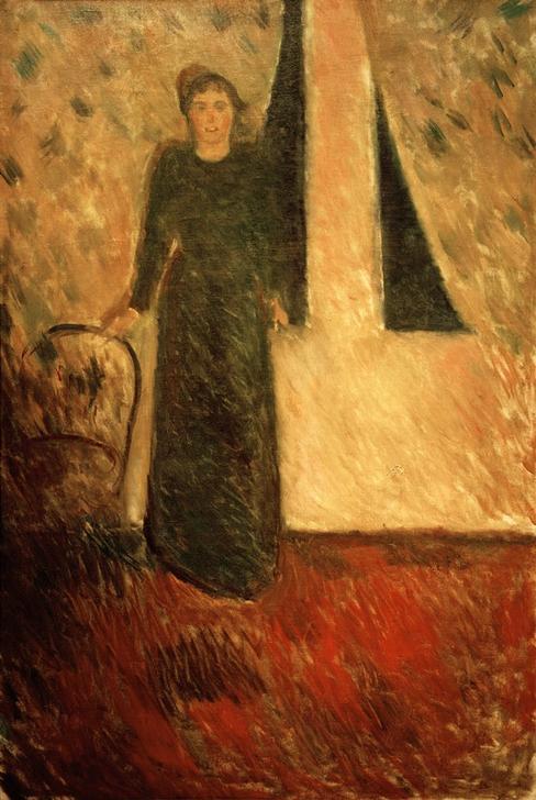 Portrait Mrs Alexandra Thaulow à Edvard Munch