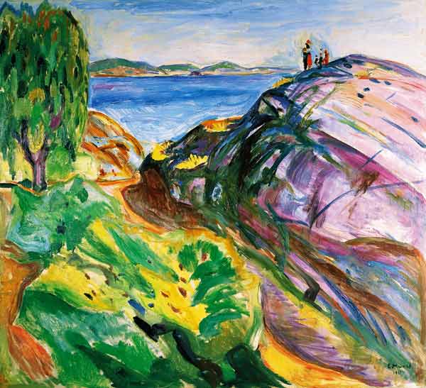 Sommer an der Küste, Krager (Sommer ved kysten) à Edvard Munch