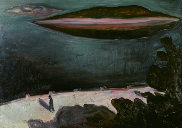 Summer Night at the Oslo Fjord à Edvard Munch