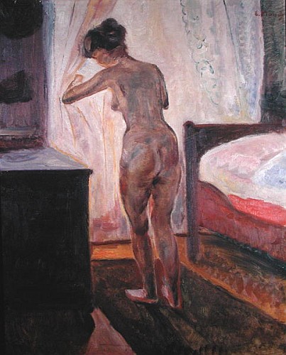Standing Nude at the Window à Edvard Munch