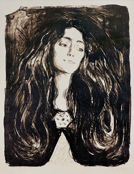 The Brooch, Eva Mudocci à Edvard Munch