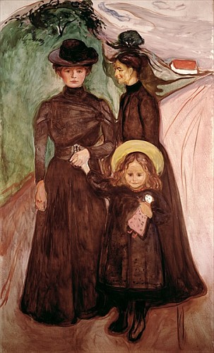 The Family on the Road  à Edvard Munch