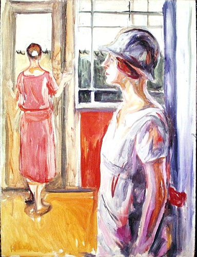 Two Women on a Veranda à Edvard Munch