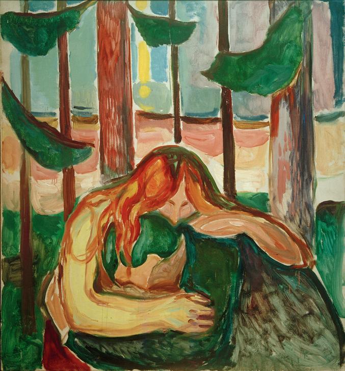 Vampir im Wald à Edvard Munch