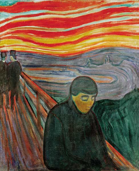 Verzweiflung à Edvard Munch