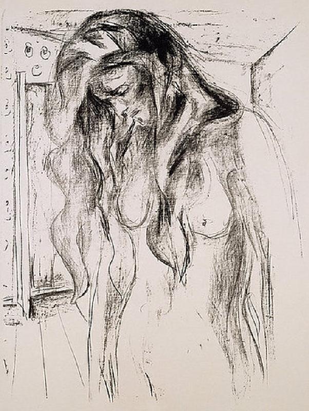 Weinendes Mädchen à Edvard Munch