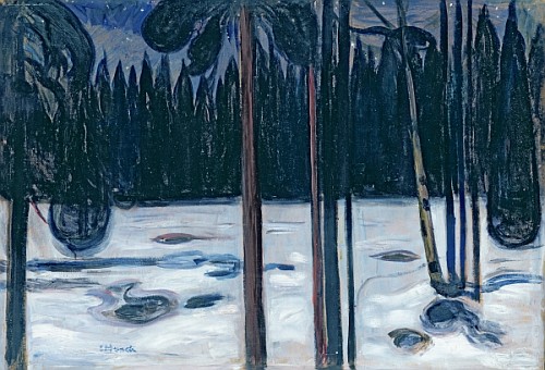 Winter Landscape  à Edvard Munch