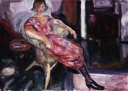 Woman in a Wicker Chair à Edvard Munch