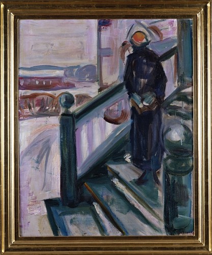 Woman on the Veranda  à Edvard Munch