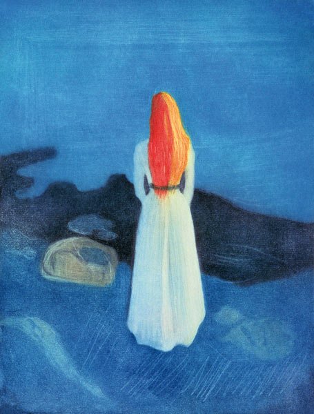 Young Girl on a Jetty  à Edvard Munch