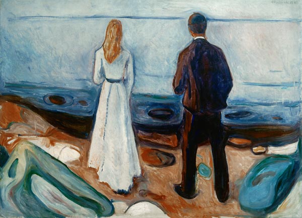 Two people. The lonely à Edvard Munch