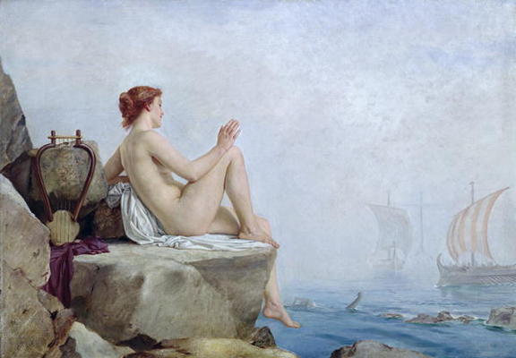 The Siren, 1888 (oil on canvas) à Edward Armitage