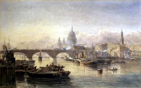 St. Paul's Cathedral and London Bridge from the Surrey Side à Edward Angelo Goodall