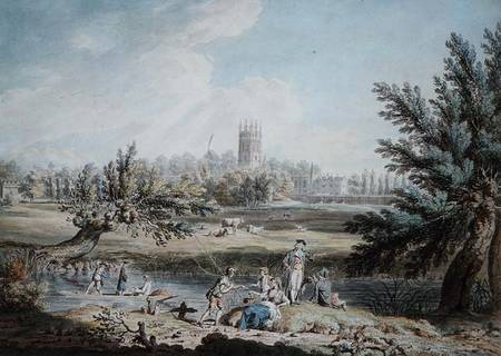 Magdalen College, Oxford, View from Cherwell Looking North West à Edward Dayes