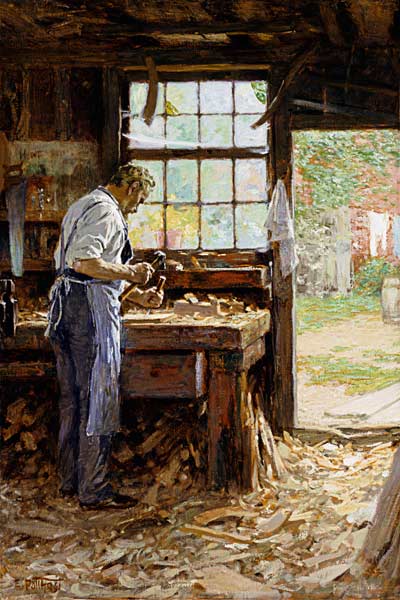 Village Carpenter à Edward Henry Potthast