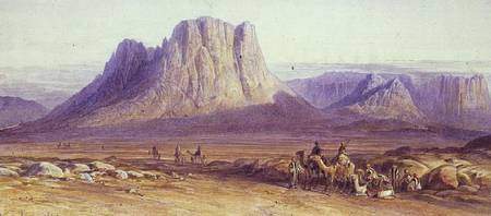 The Camel Train, Condessi, Mount Sinai à Edward Lear
