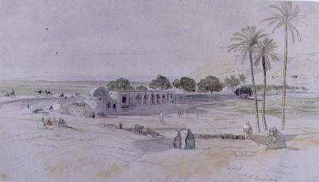 The Wadi, Es-Sioot, Egypt, 1854 (w/c, pen & à Edward Lear