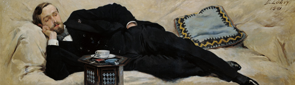 The Nonchalant Dandy, 1901 (oil on canvas) à Edward Loevy
