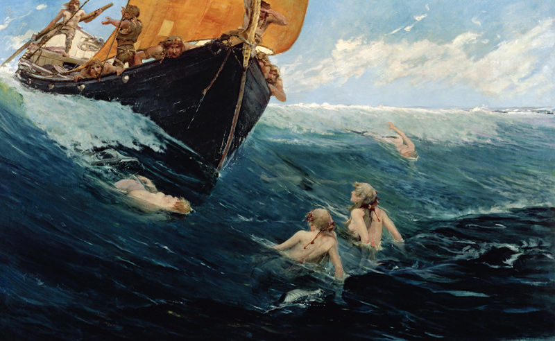 The Mermaid's Rock, 1894 (oil on canvas) à Edward Matthew Hale