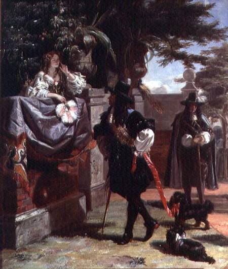 Charles II (1630-85) and Nell Gwynne (1650-87) à Edward Matthew Ward