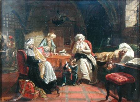 The Royal Family of France in the Temple à Edward Matthew Ward