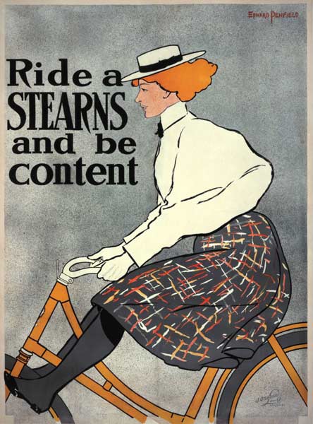 Ride a Stearns and be Content à Edward Penfield