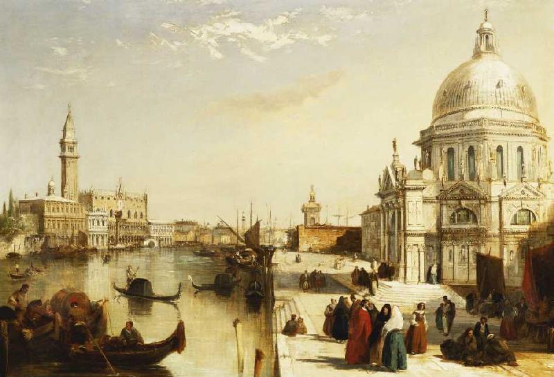 Der Canal Grande mit Santa Maria Della Salute, Venedig. à Edward Pritchett
