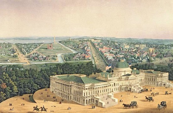 View of Washington, pub. E. Sachse & Co. à Edward Sachse
