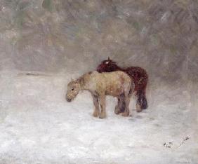 A Snow Storm, c.1891 (oil on canvas)
