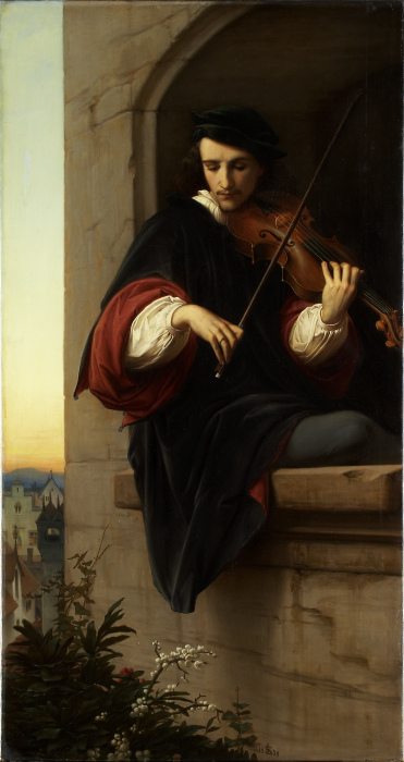 Violinist in the Belfry Window à Edward von Steinle
