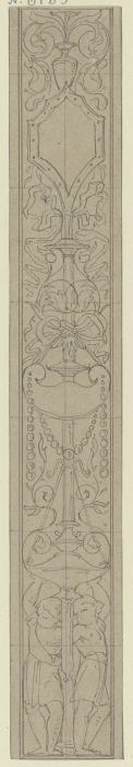 Ornament zur Einfassung der Veitschen Freskobilder im Städelschen Kunstinstitut à Edward von Steinle