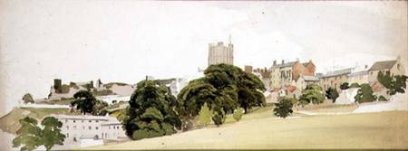 A View of Richmond Castle, Yorkshire à Edward W. Robinson