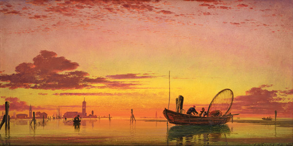 Mazzorto on the Lagoon, Venice à Edward William Cooke
