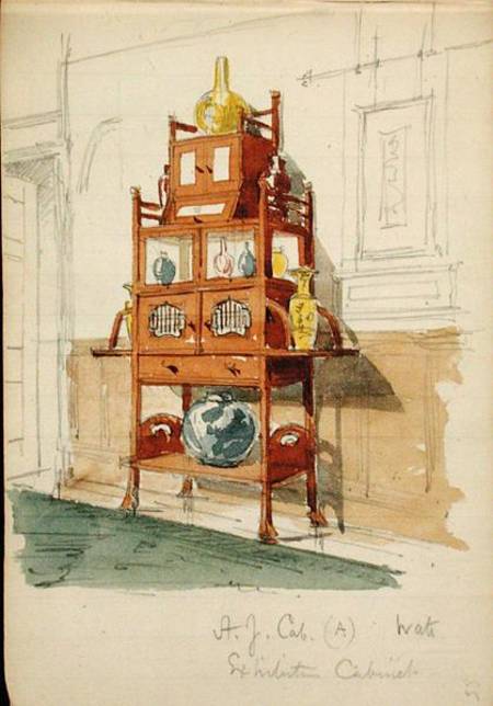 Exhibition Cabinet à Edward William Godwin
