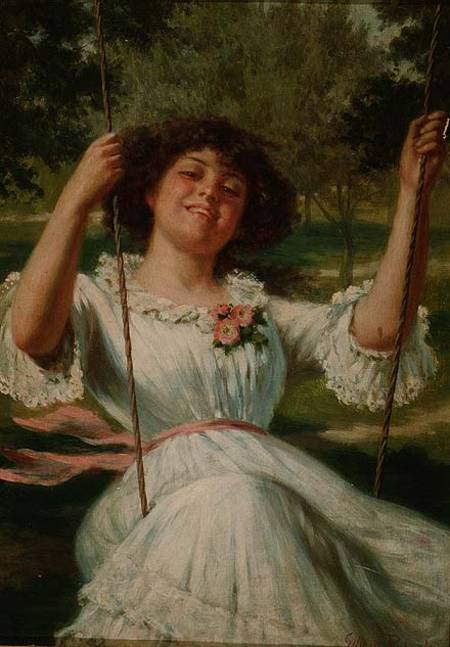 Girl on a Swing à Edwin Thomas Roberts
