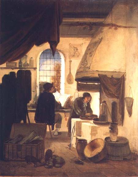 The Alchemist (panel) à Egbert van der Poel