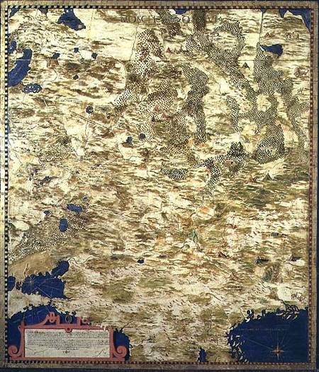 Map of Sixteenth Century Russia à Egnazio Bonsignori