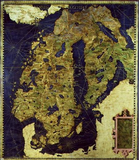 Map of Sixteenth Century Scandinavia à Egnazio Bonsignori