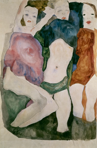 Trois filles à Egon Schiele