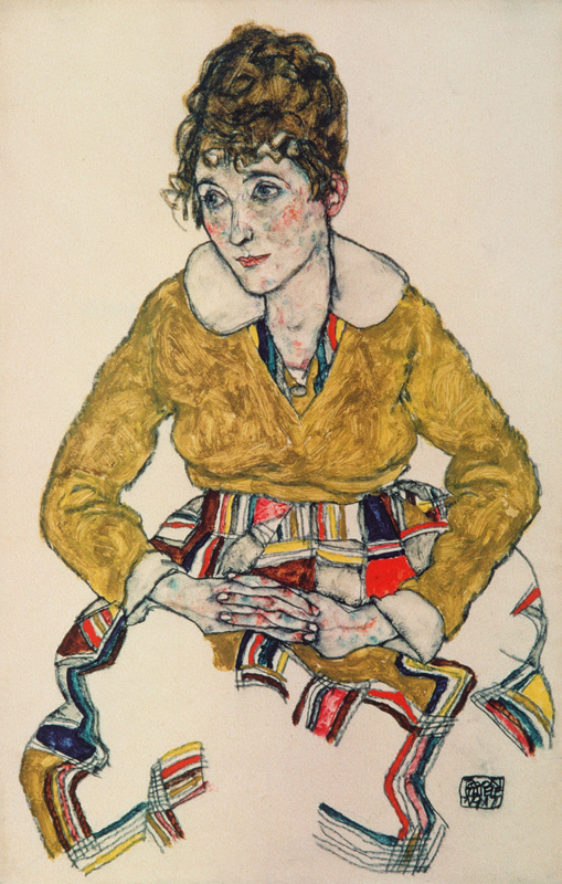 portrait de la femme de l'artiste. à Egon Schiele