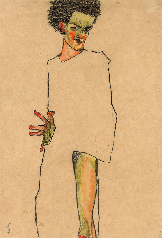 Selbstbildnis à Egon Schiele