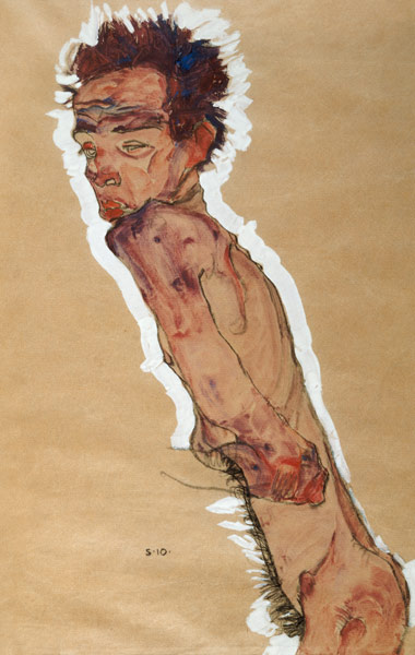 Self Portrait Nude à Egon Schiele
