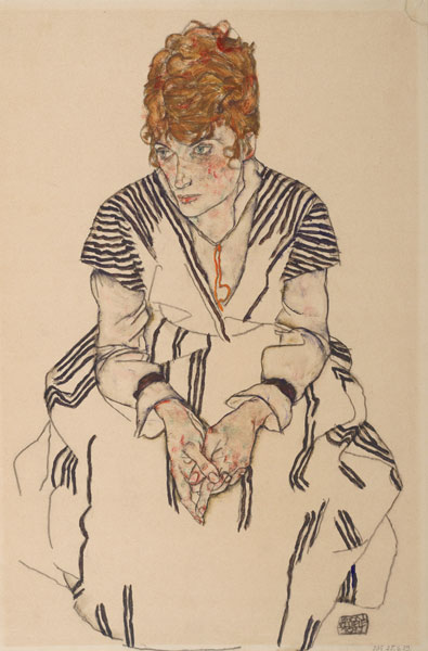 Portrait of the Artist's Sister-in-Law, Adele Harms à Egon Schiele