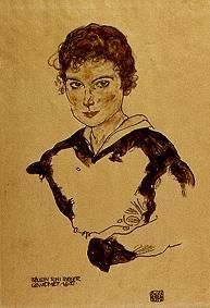 portrait de Mme Toni Rieger à Egon Schiele