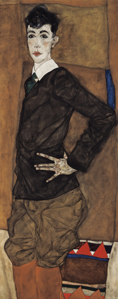 portrait d'Erich Lederer à Egon Schiele