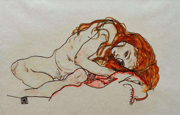 Deux femmes dans un embrassement à Egon Schiele
