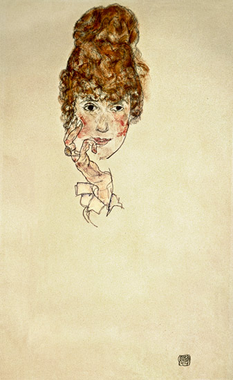 portrait d'Edith Schiele à Egon Schiele